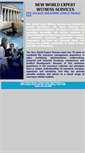 Mobile Screenshot of newworldexpertwitnessservices.com
