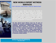 Tablet Screenshot of newworldexpertwitnessservices.com